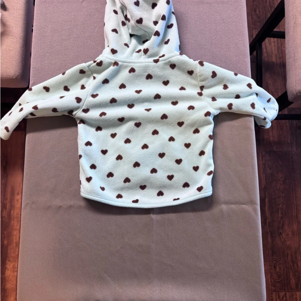 Carter's Mint Heart Hoodie for Kids